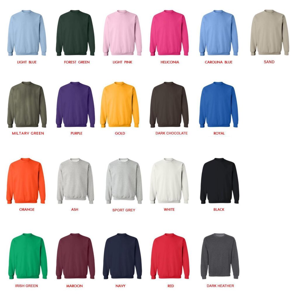 sweatshirt color chart - Illenium Shop