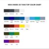 tank top color chart - Illenium Shop